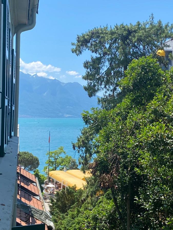 Chambre Double Vue Lac Montreux Centre Panzió Kültér fotó